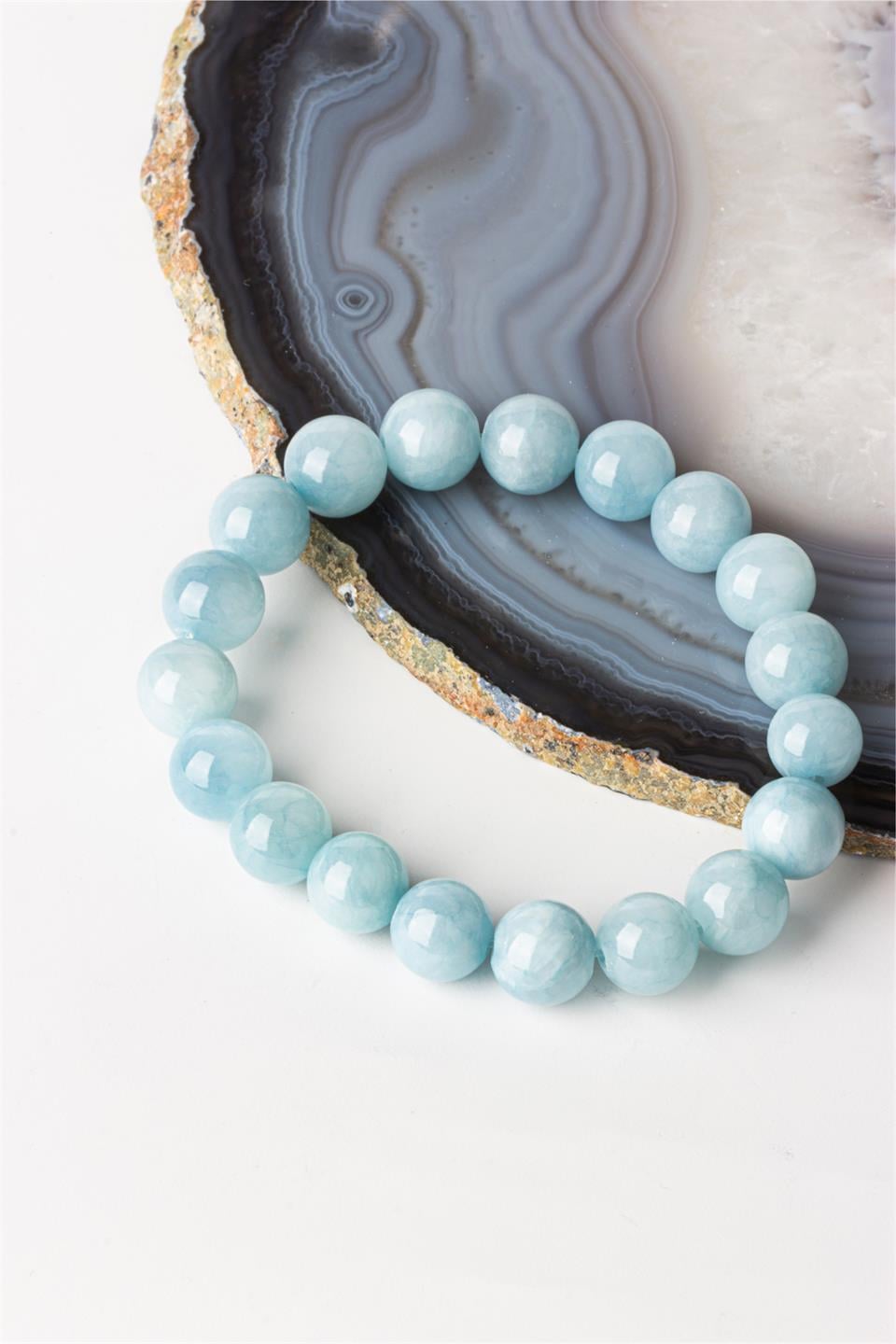 Blue Stone Küre Kesim 10 mm Bileklik
