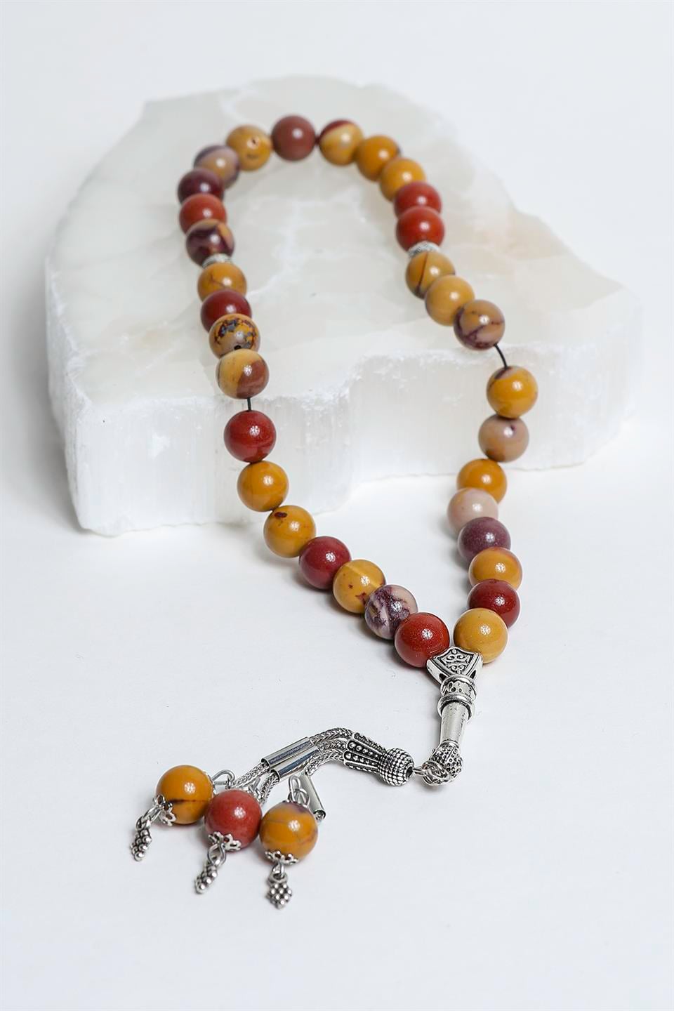 Jasper (Mokait) Küre Kesim 10 mm Doğal Taş Tesbih