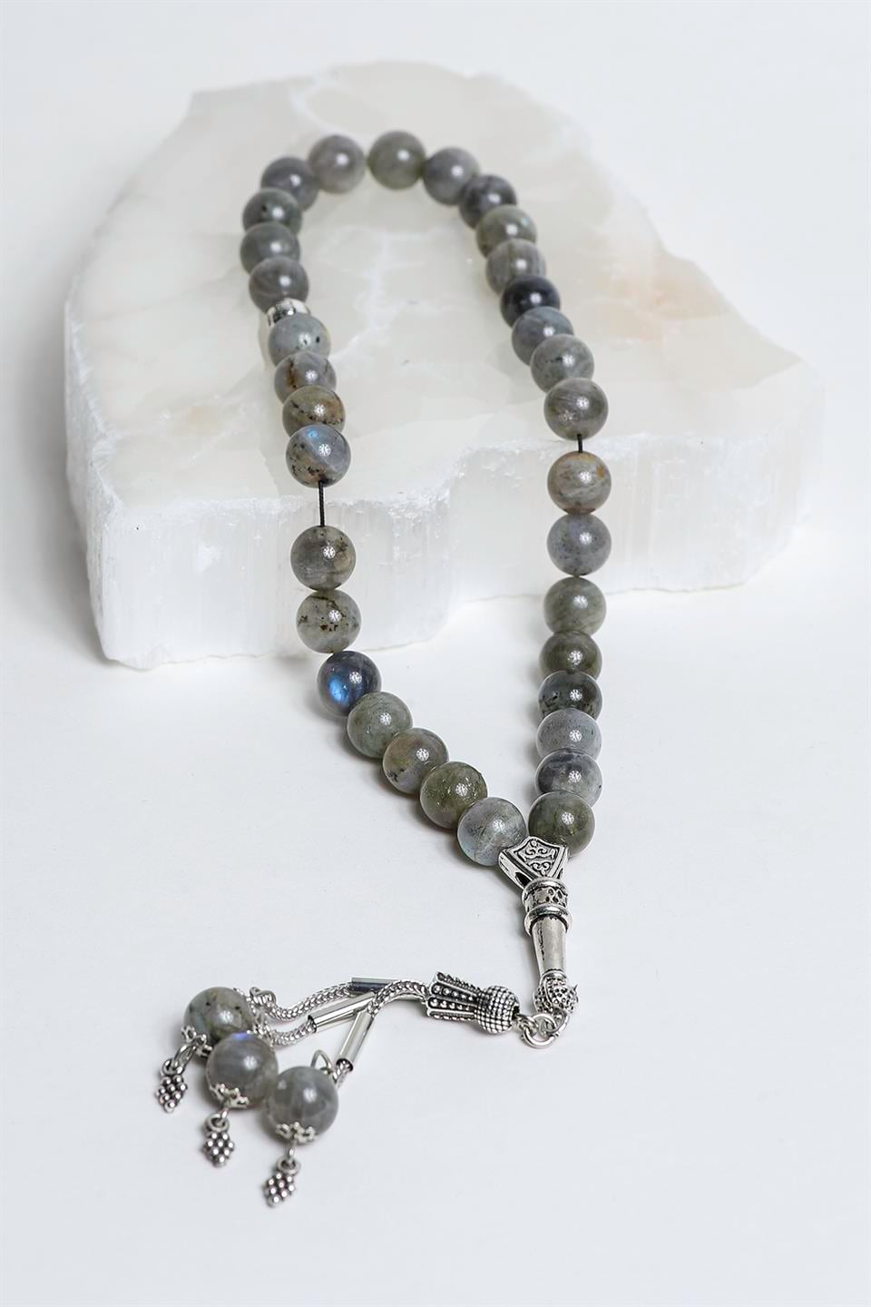 Labradorit A Kalite Küre Kesim 10 mm Doğal Taş Tesbih