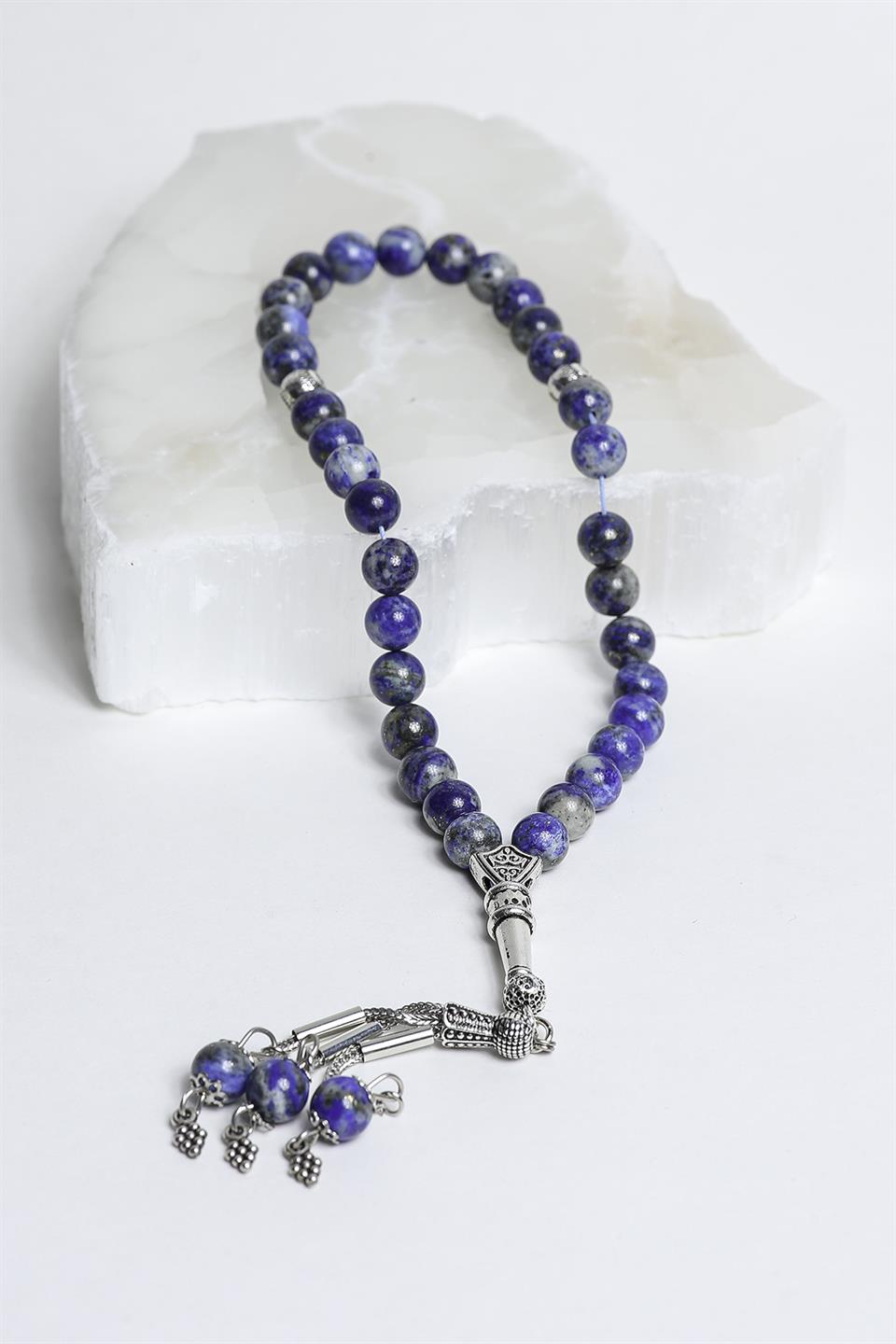 Lapis Lazuli Küre Kesim 8 mm Doğal Taş Tesbih