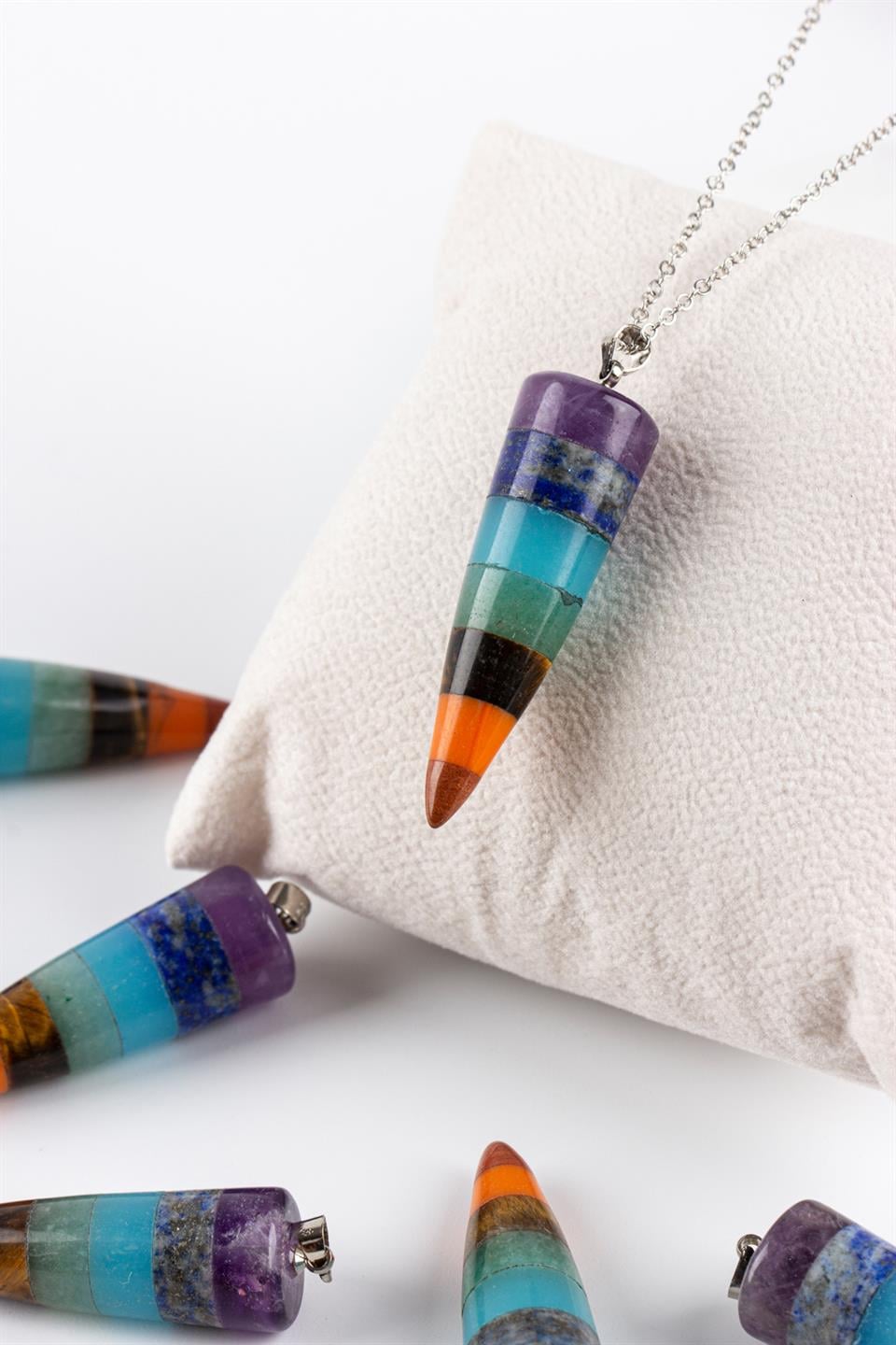 Çakra 7 Renk Model Kolye Ucu