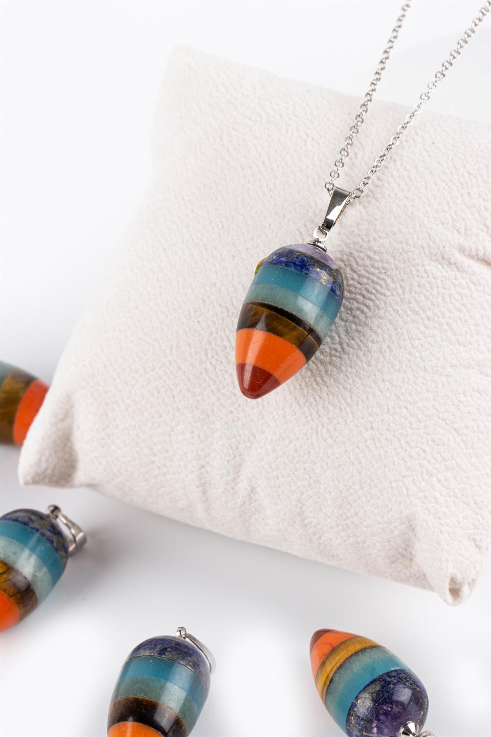 Çakra 7'Li Model Kolye Ucu