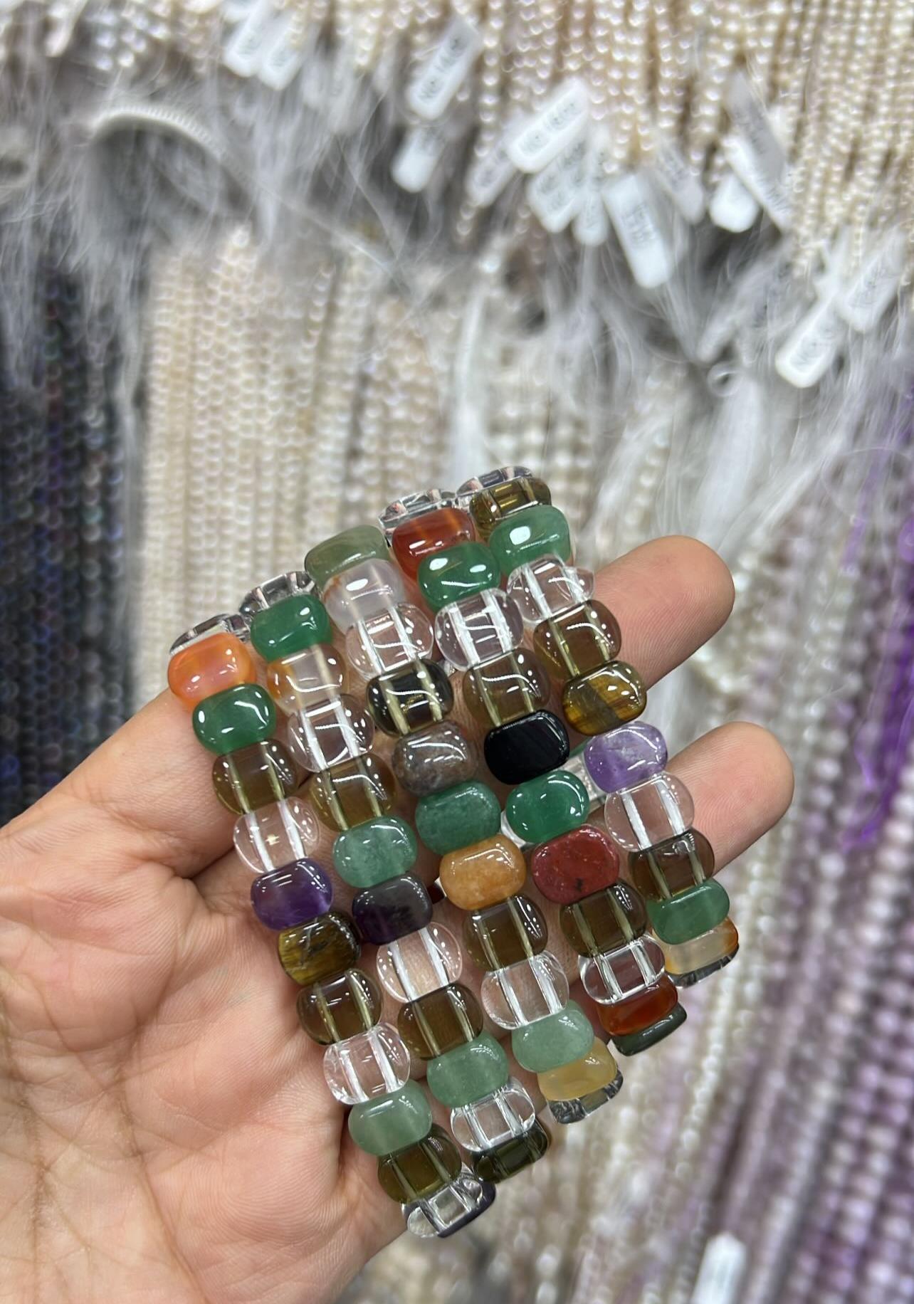 Çakra Roleks Model Doğal Taş Bileklik