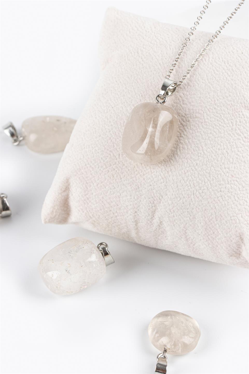 Dumanlı Kuvars Tımbıl Model Kolye Ucu