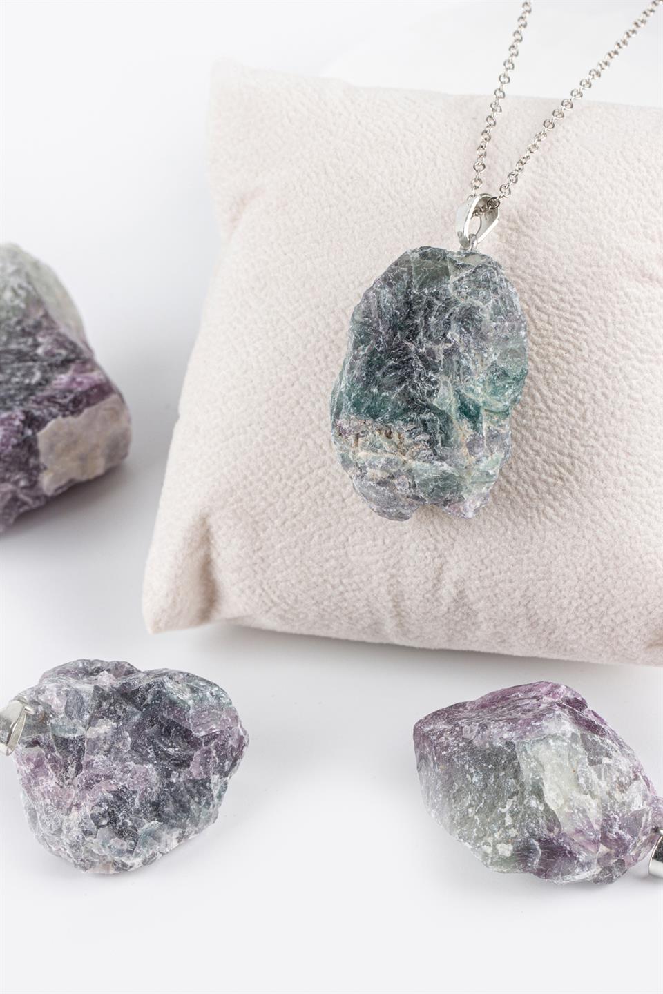 Florit Ham Parça Kolye Ucu