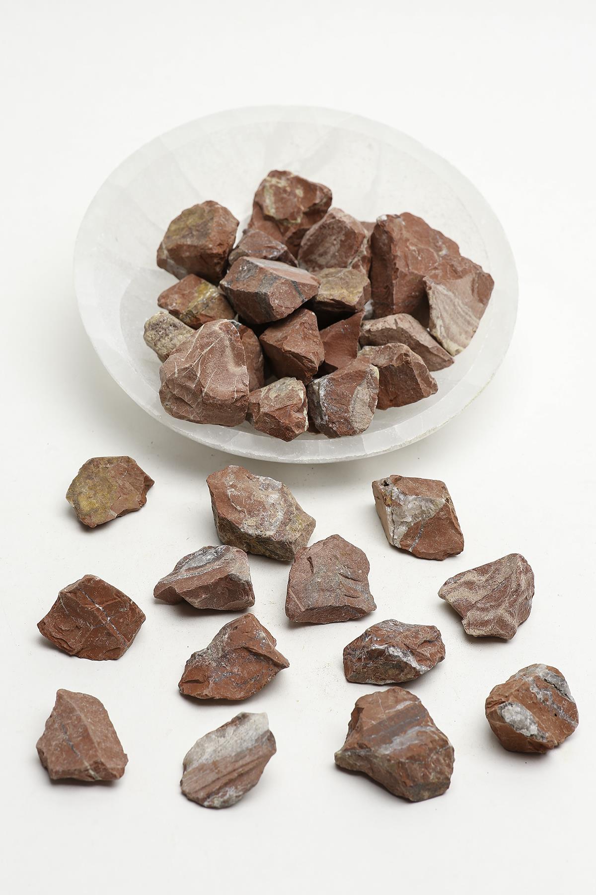 Kırmızı Jasper Ham Parça (İşlenmemiş) Doğal Taş