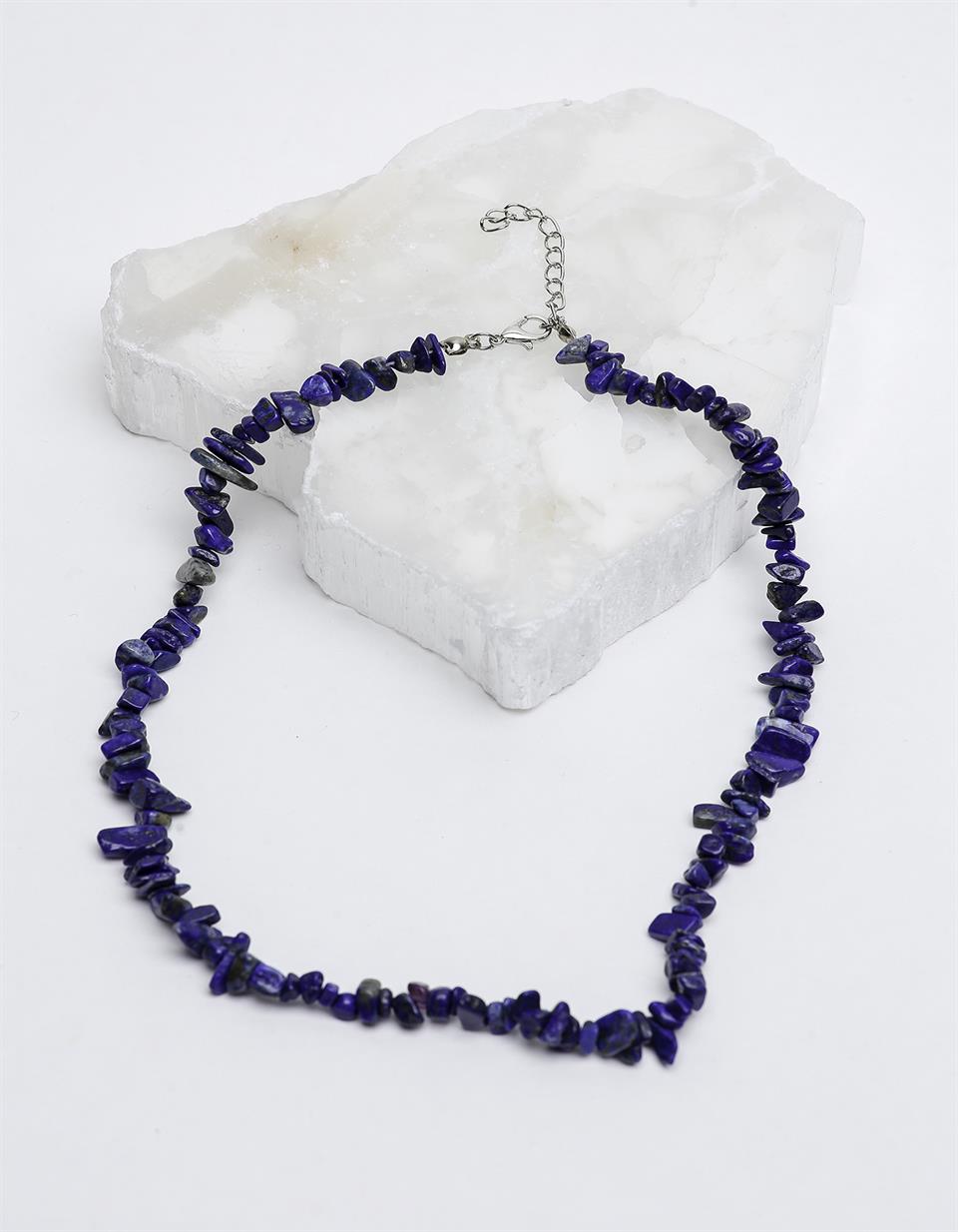 Lapis Lazuli A Kalite Kırık Taş Model Doğal Taş Kolye