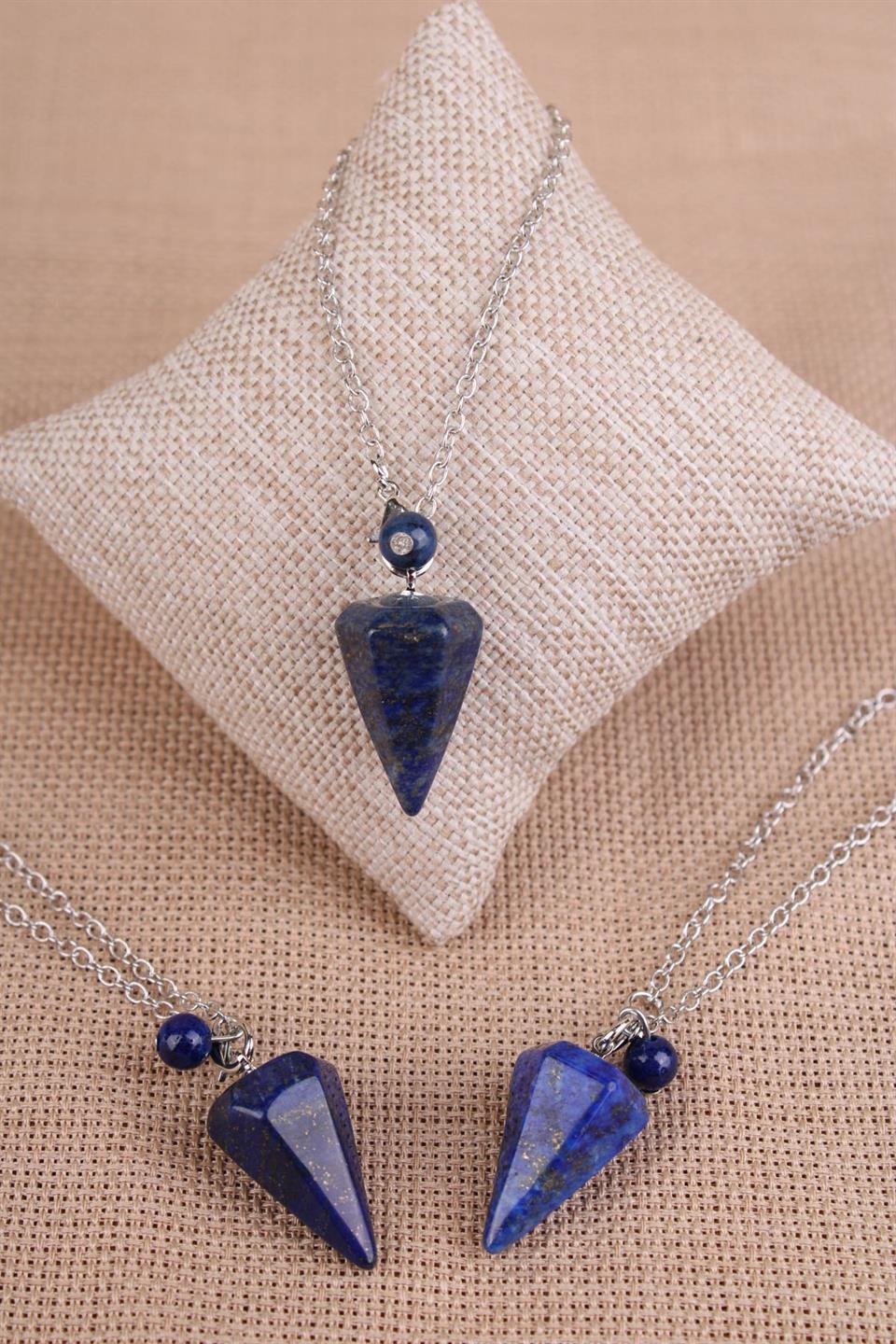 Lapis Lazuli Doğal Taş Pandül - Sarkaç