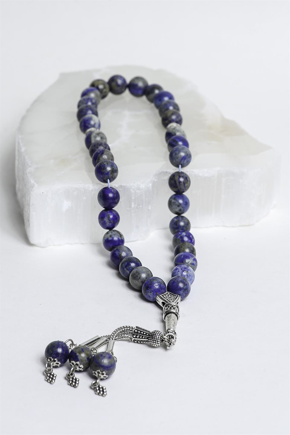 Lapis Lazuli Küre Kesim 10 mm Doğal Taş Tesbih