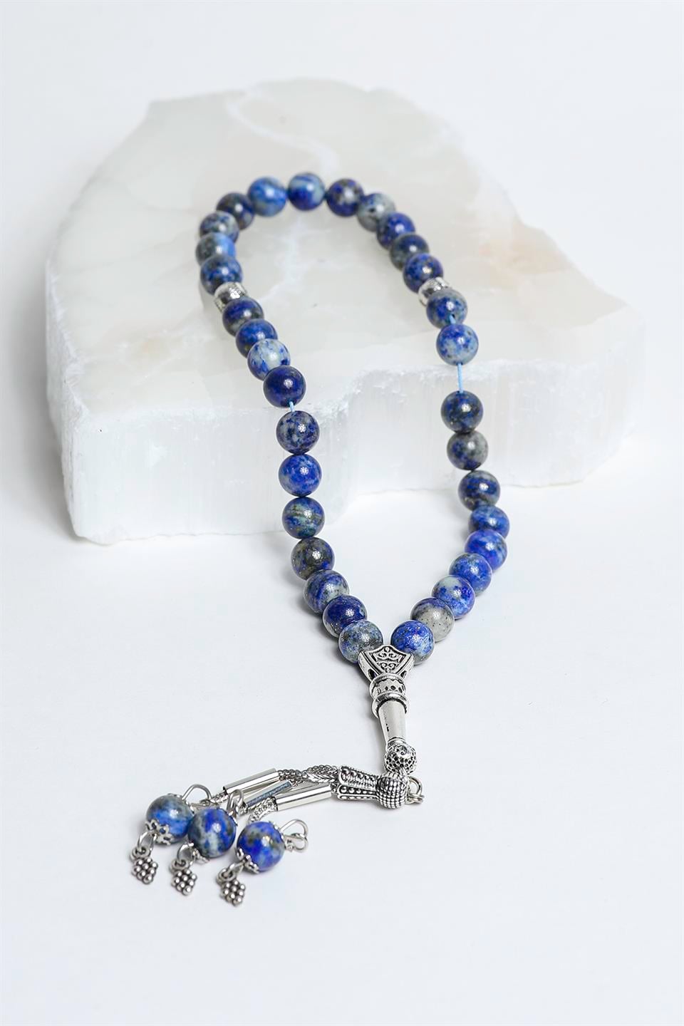 Lapis Lazuli Küre Kesim 8 mm Doğal Taş Tesbih