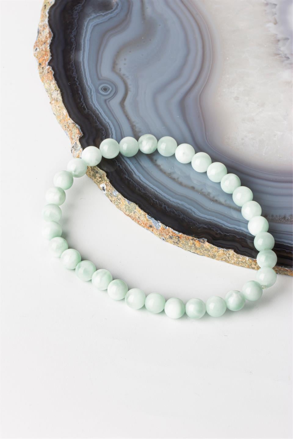 Larimar Küre Kesim 6 mm Bileklik
