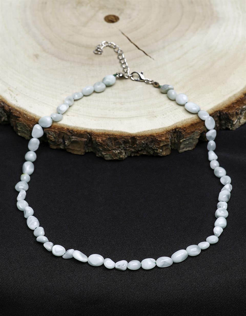 Larimar Tımbıl Kesim Doğal Taş Kolye