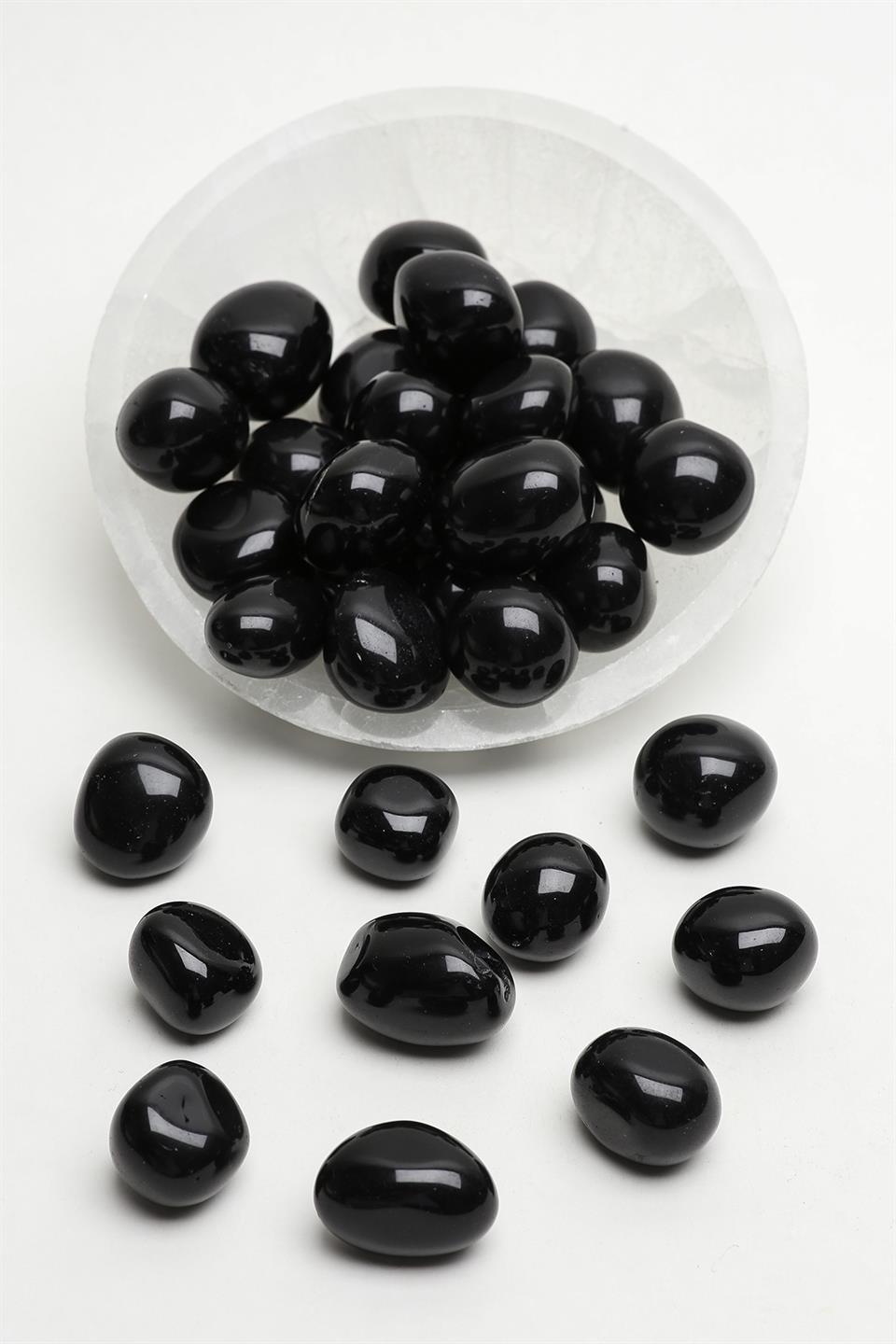 Oniks Jumbo Boy Doğal Tamburlanmış Tımbıl Taş