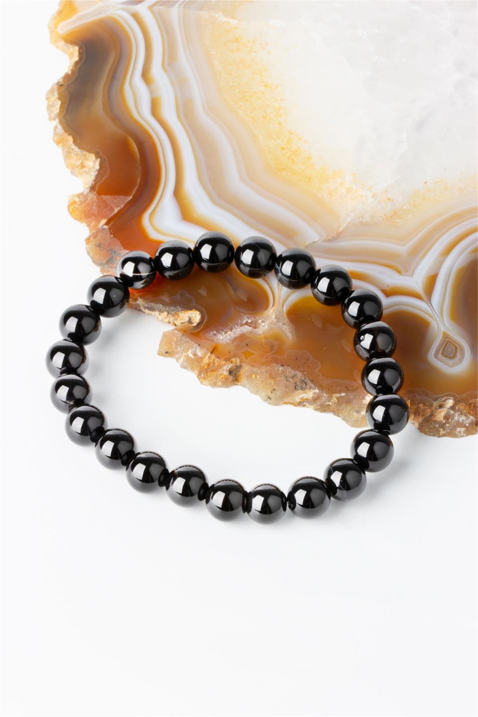 Oniks Küre Kesim 8 mm Bileklik