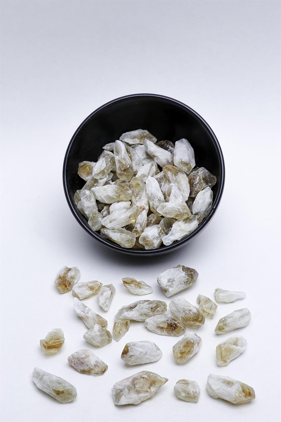 Sitrin Diş Model Ham Parça (İşlenmemiş) Doğal Taş