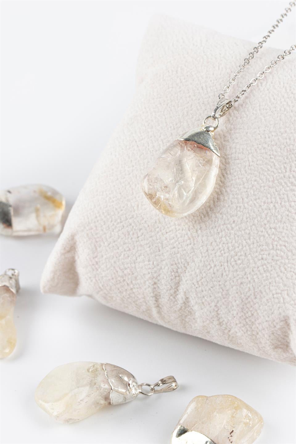 Sitrin Kaplama Kolye Ucu