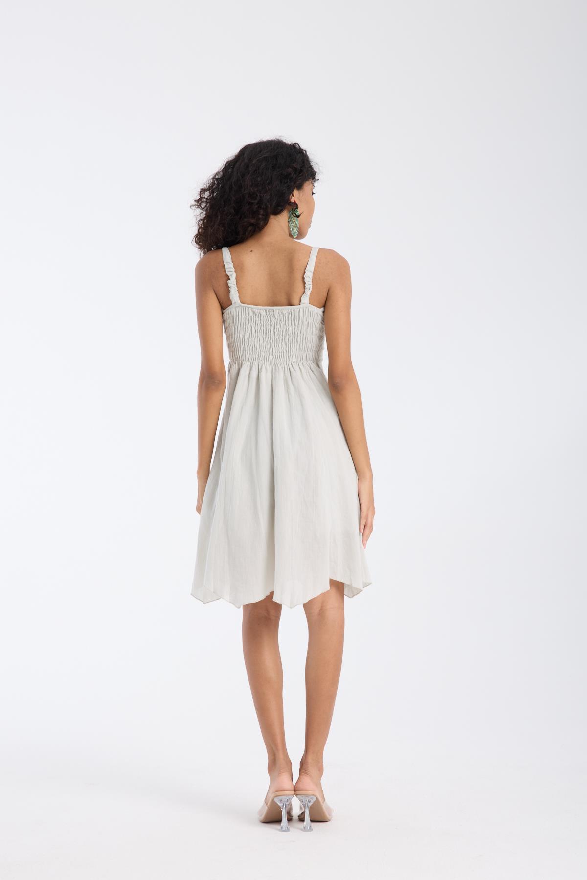 Strappy Short Gray Dress