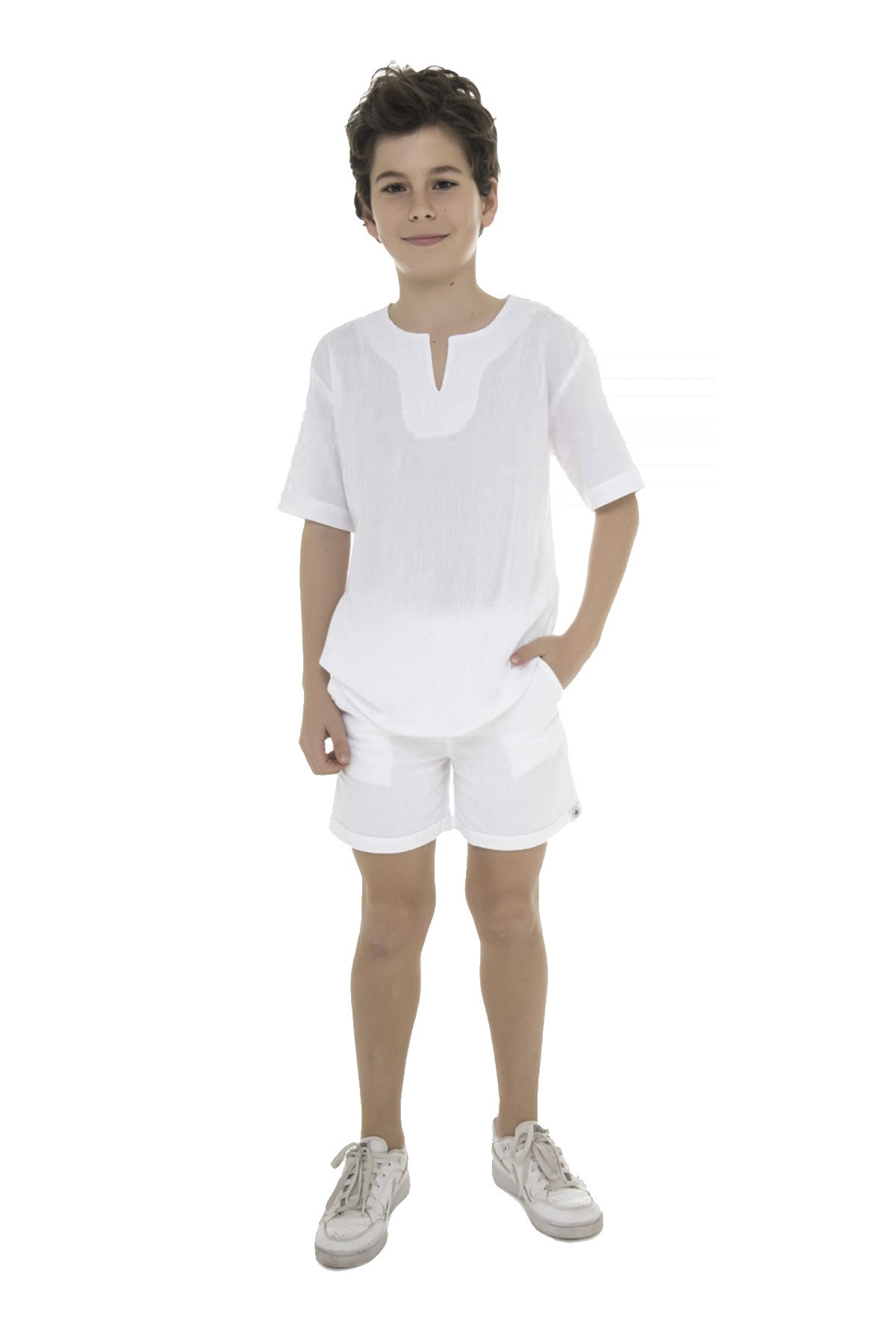 Çocuk Bisiklet Yaka T-Shirt