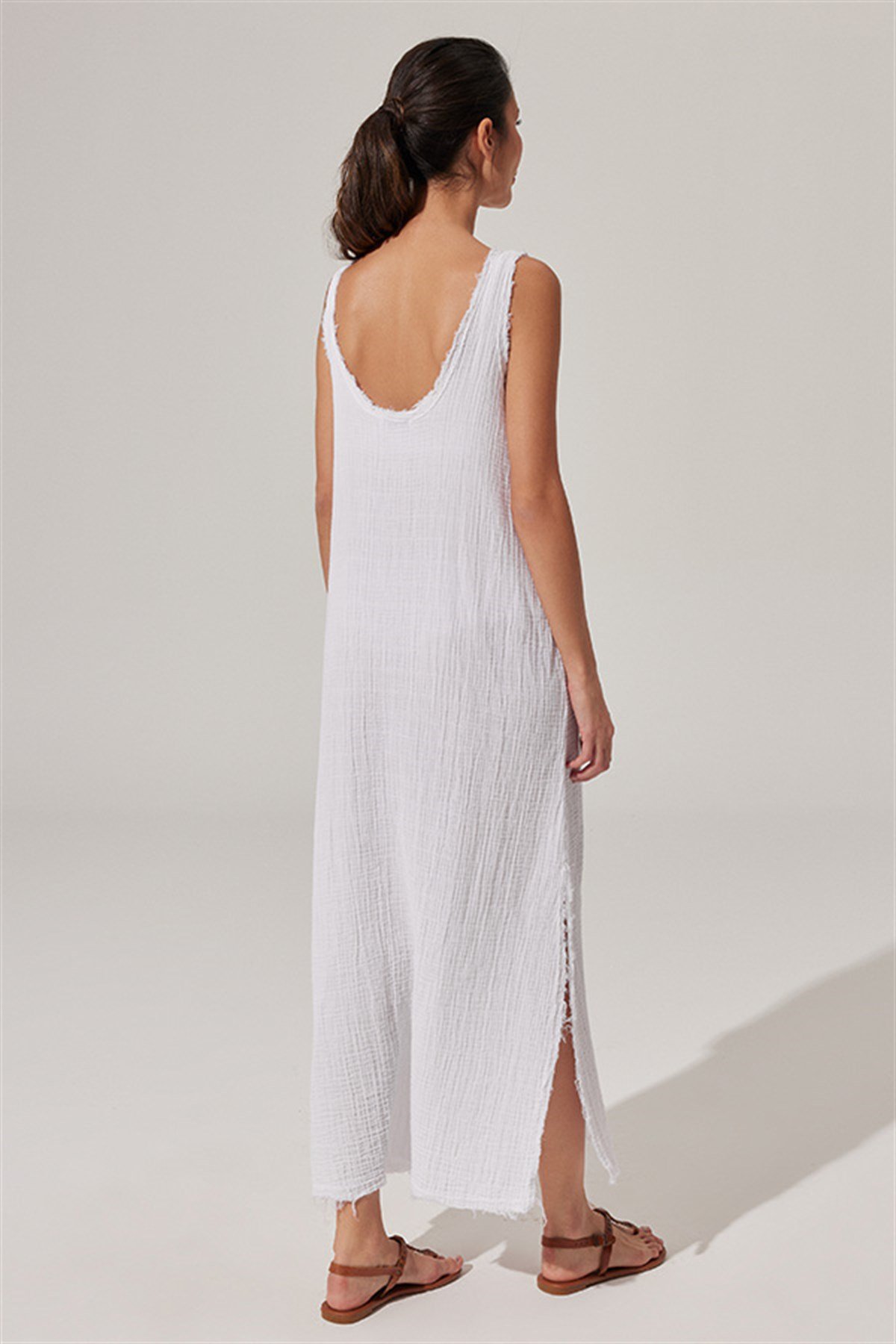 Double Face Askılı Elbise