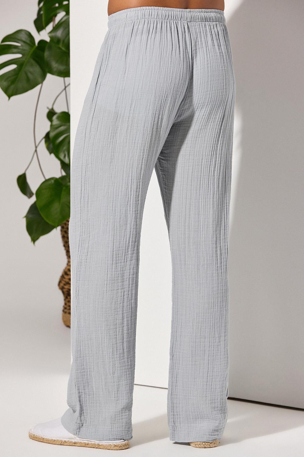 Double Face Relax Gri Unisex Pantolon