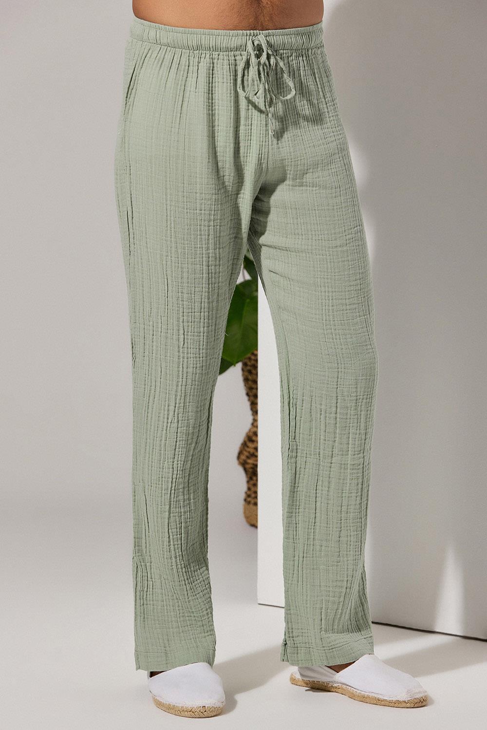 Double Face Relax Yeşil Unisex Pantolon