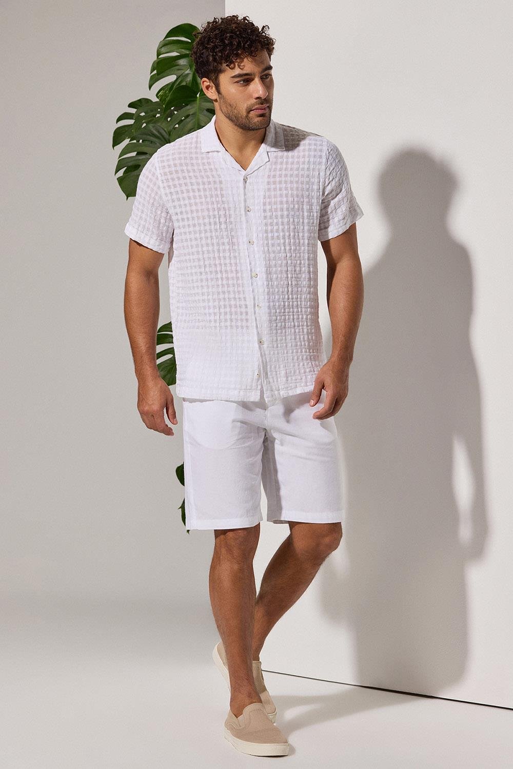 Kare Jakarlı  Resort Gömlek