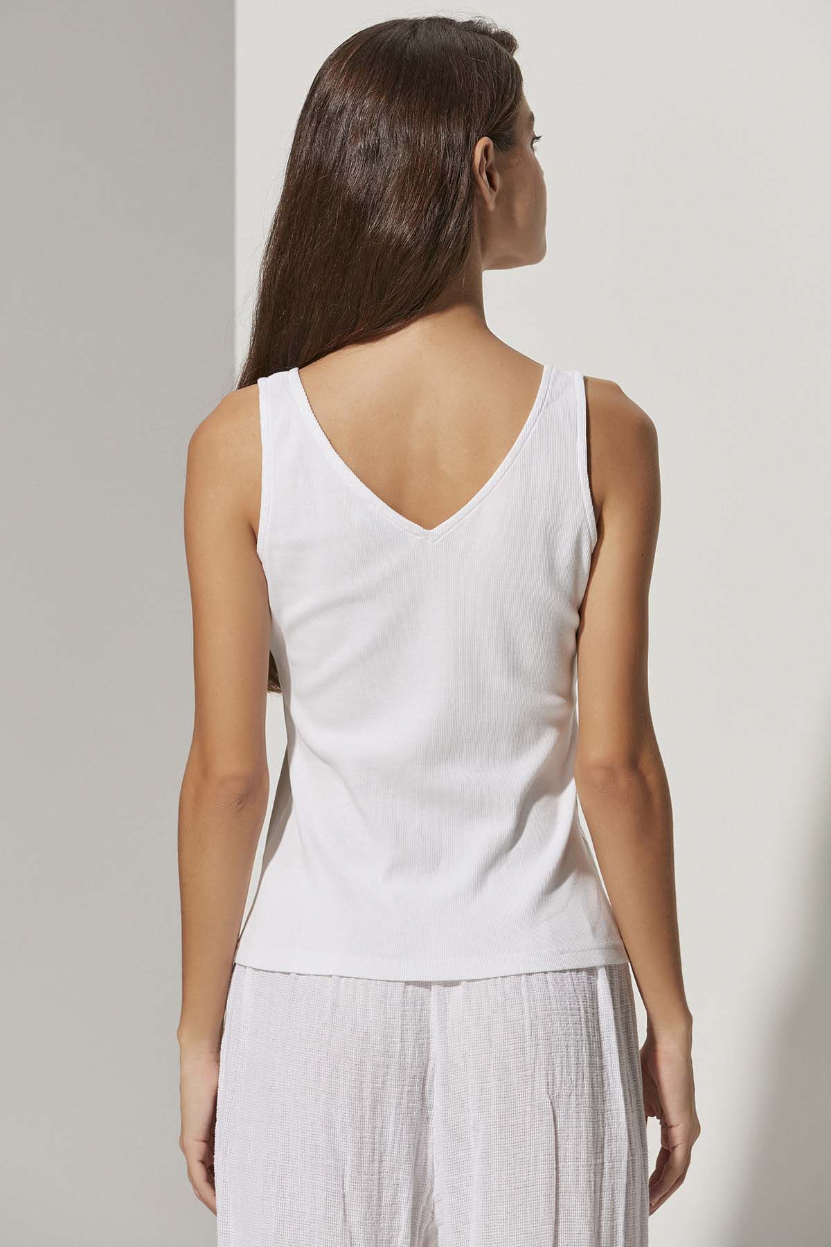 Kaşkorse Beyaz Kadın T-Shirt