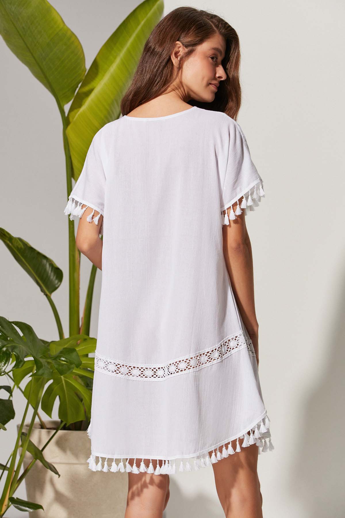 Túnica Meltem blanco para mujer