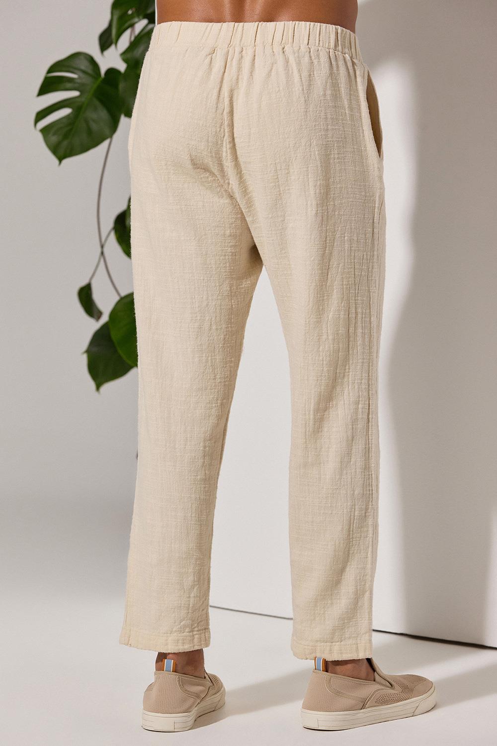 Naturel Şantuklu Erkek Pantolon