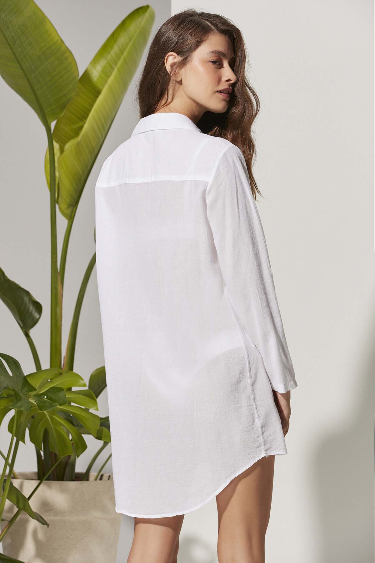 Taç Şile Bezi Kadın Gömlek