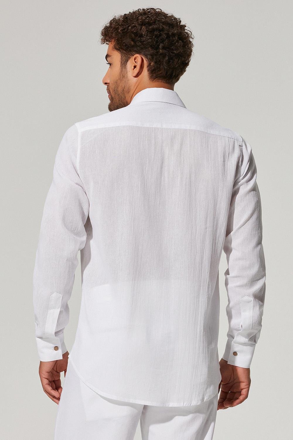 Uzun Kol Şile Bezi Erkek Gömlek