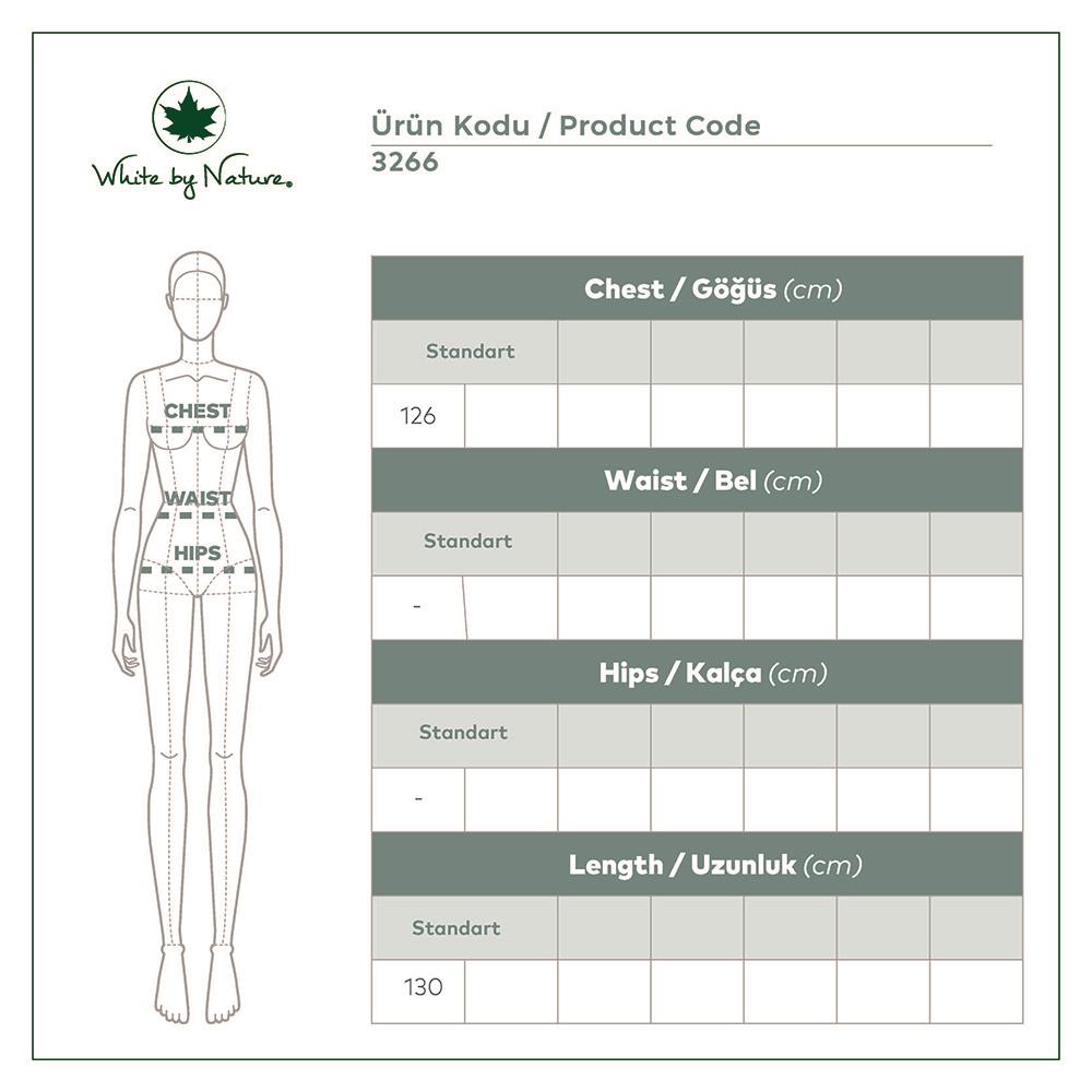 Zebra Desen Uzun Beyaz Kimono