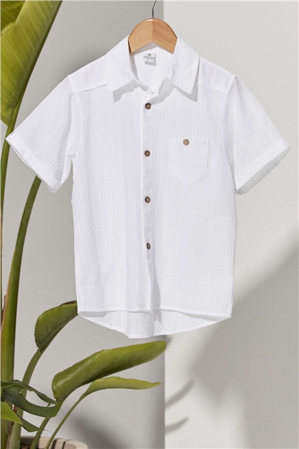 Kids Pocket Plaid Shirt