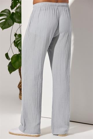 Double Face Relax Gri Unisex Pantolon