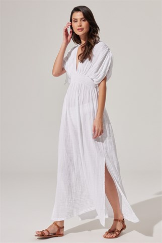 Double Face V Yaka Elbise