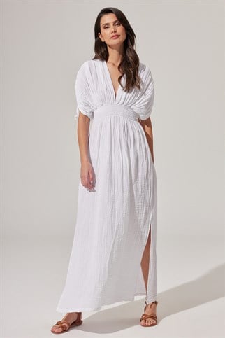 Double Face V Yaka Elbise