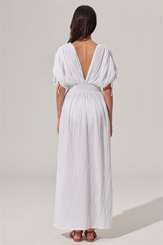 Double Face V Yaka Elbise