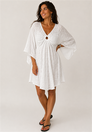 Double Face Ring Mini Dress