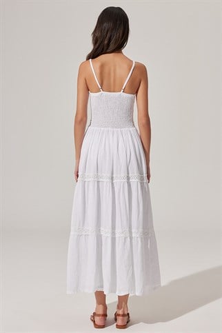 İnce Askılı, Ara Güpürlü Elbise