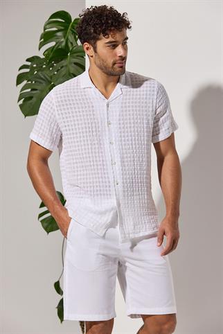 Kare Jakarlı  Resort Gömlek