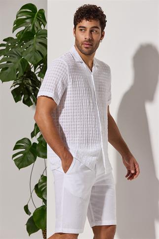 Kare Jakarlı  Resort Gömlek