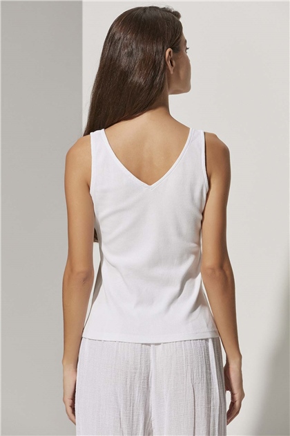 Kaşkorse Beyaz Kadın T-Shirt