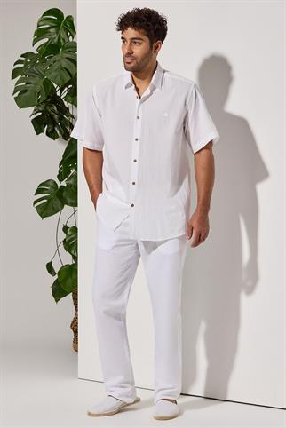 Kısa Kol Gofre Kumaş Gömlek