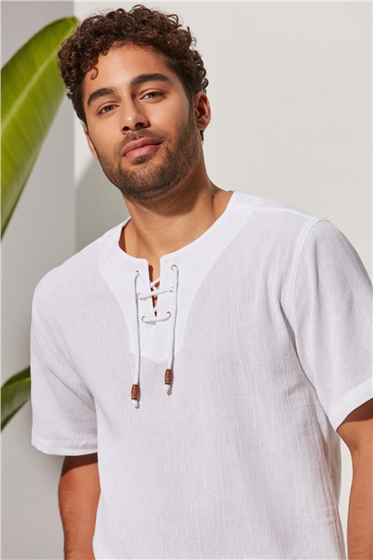 Kısa Kol Zımbalı Erkek T-Shirt