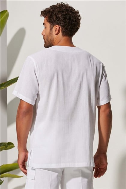 Kısa Kol Zımbalı Erkek T-Shirt