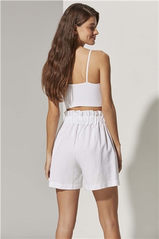 Lastik Bel Şort