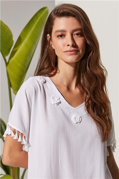 Meltem White Tunic