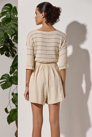 Naturel Şantuklu Şort