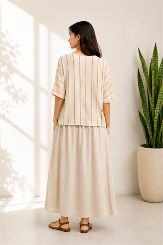 Natural Striped Blouse
