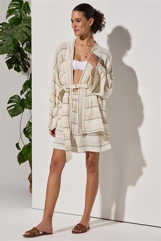 Naturel Detaylı Kimono